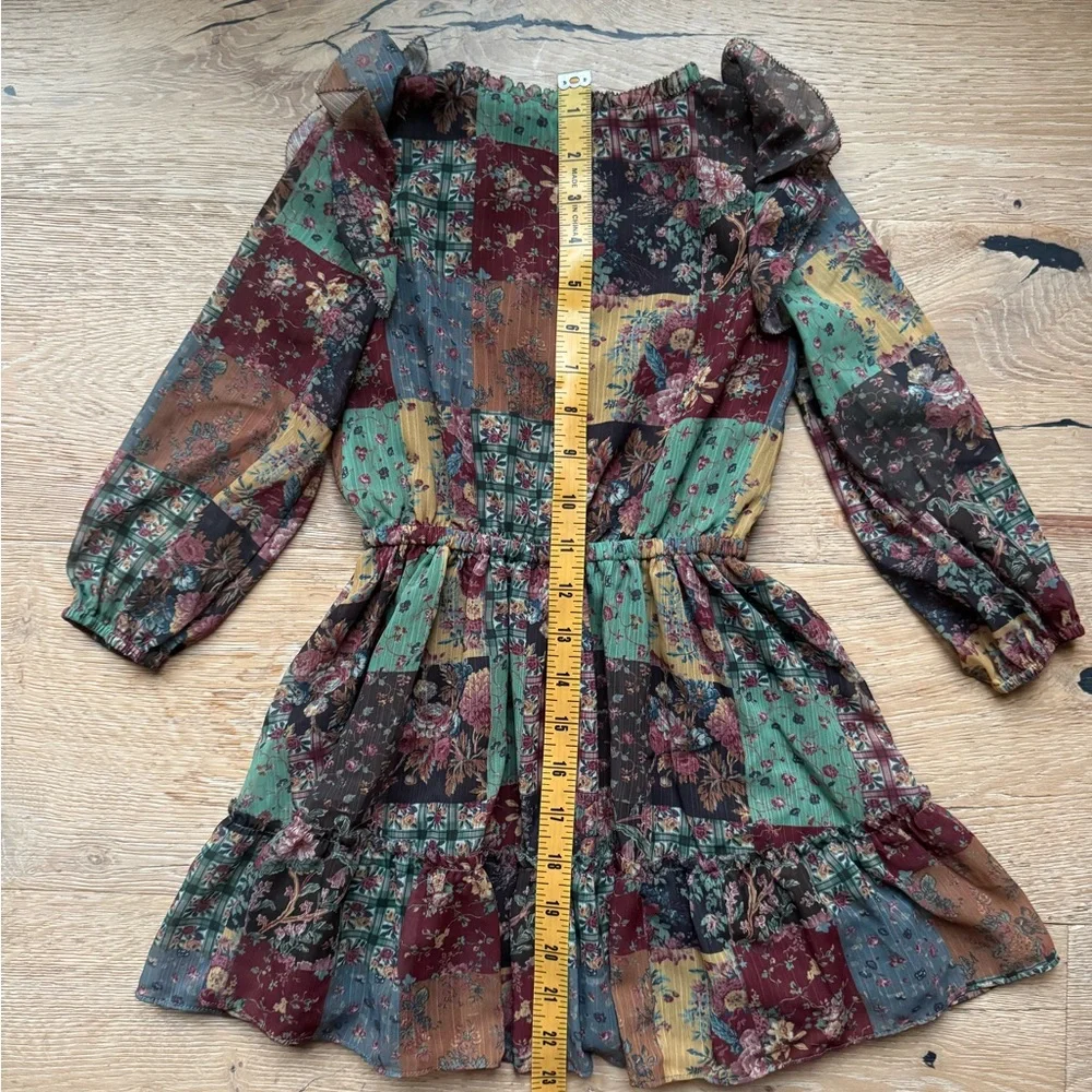 🔥🔥Ralph Lauren NEW PATCHWORK Ruffle Country Dress sz3T price firm